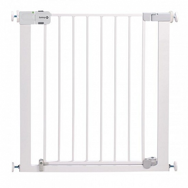 Универсална метална преграда за врата с механизъм за автоматично заключване SAFETY 1st бяла