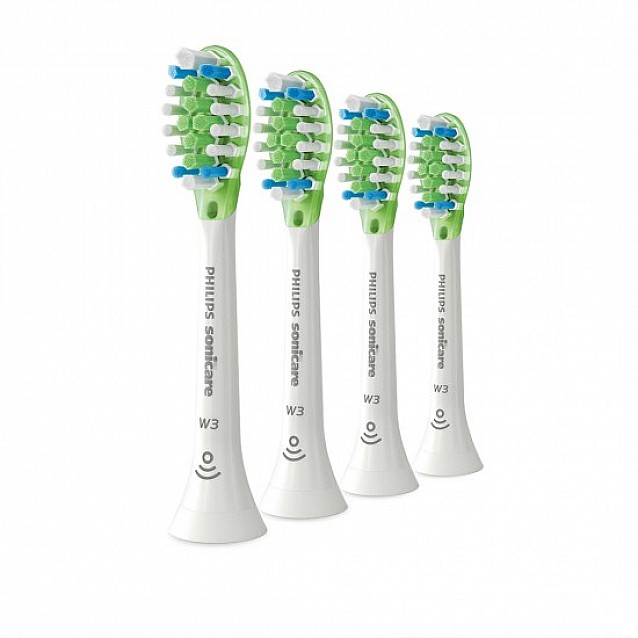 Стандартна глава за четка за зъби PHILIPS SONICARE Premium White W3 BrushSync бяла 4 броя