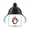 Неразливаща се чаша с твърд накрайник PHILIPS AVENT Пингвин 260 мл 12М+ черна