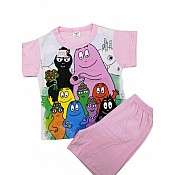 Детска пижама Барбароните светлорозова