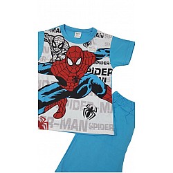 Детска пижама Spiderman синя памучна