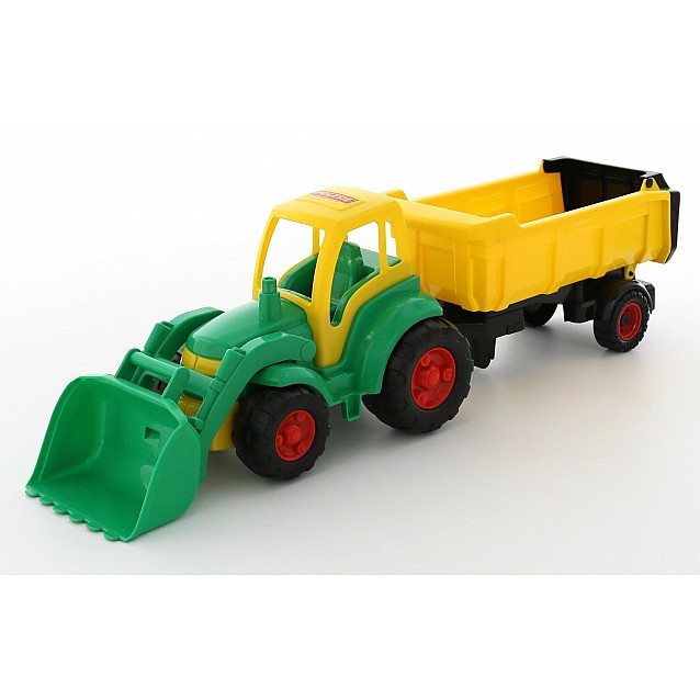 Детски трактор с лопата и полуремарке POLESIE Champion - 2