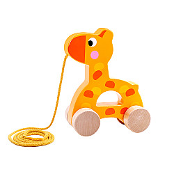 Играчка за дърпане TOOKY TOY Giraffe дървена
