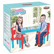 Детска маса с две столчета PILSAN синя