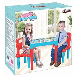 Детска маса с две столчета PILSAN синя