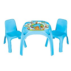 Детска маса с две столчета PILSAN King синя