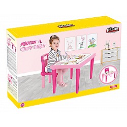 Детска маса със стол PILSAN Modern розова