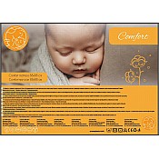 Бебешки матрак за кошара HUGZZZ Comfort 88/88 см