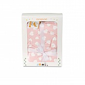 Бебешко одеяло CANGAROO Shaggy розово 105/75
