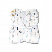 Бебешко одеяло CANGAROO Shaggy синьо 105/75