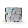 Бебешко одеяло CANGAROO Elephant синьо + играчка