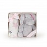 Бебешко одеяло CANGAROO Elephant розово + играчка