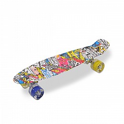 Детски скейтборд BYOX 22" Hipster + LED колела
