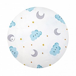 Спален комплект за мини-кошара CHIPOLINO Луна син