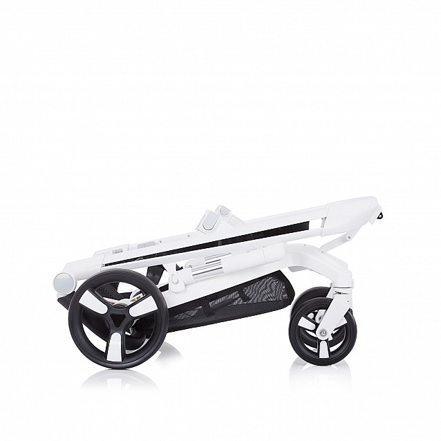 Комбинирана количка CHIPOLINO Електра 3в1 бяла рама-сребро - 2
