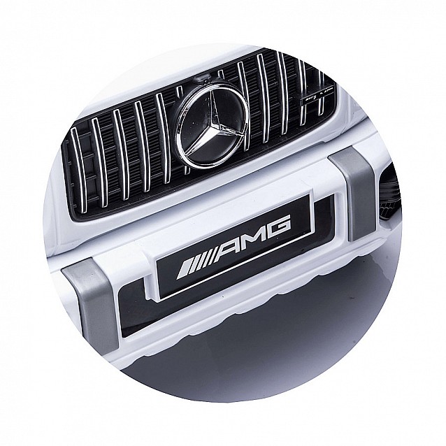 Акумулаторен джип CHIPOLINO Mercedes G63 AMG бял EVA - 8