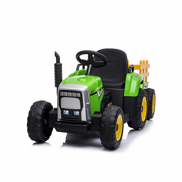 Акумулаторен трактор с ремарке CHIPOLINO зелен - 10