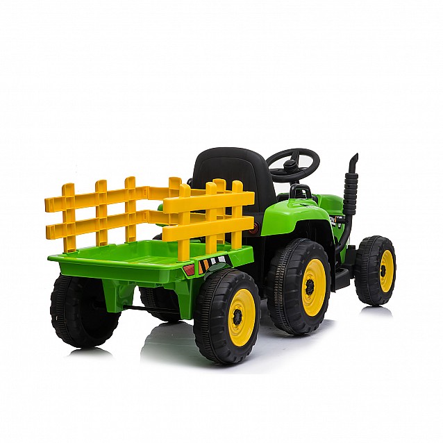 Акумулаторен трактор с ремарке CHIPOLINO зелен - 8