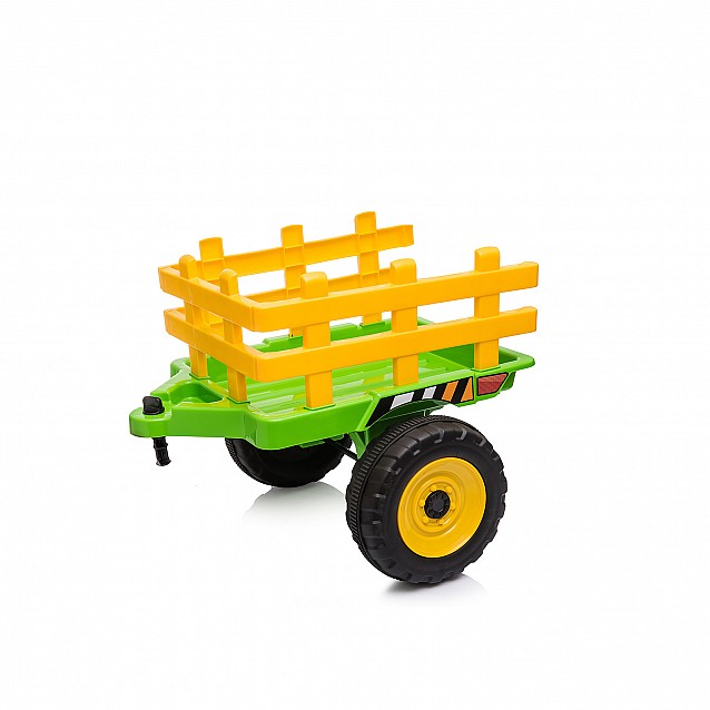 Акумулаторен трактор с ремарке CHIPOLINO зелен - 6
