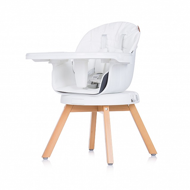 Столче за хранене CHIPOLINO Рото 3в1 бяло въртящо - 10