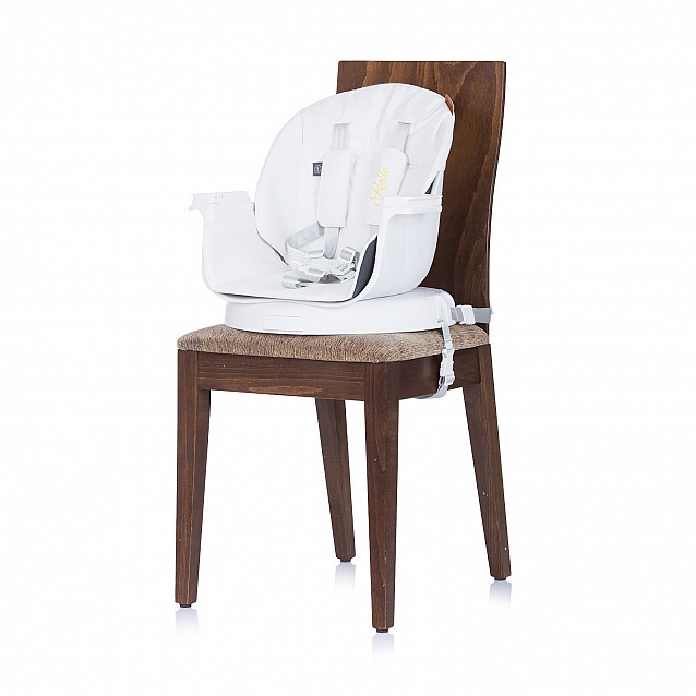 Столче за хранене CHIPOLINO Рото 3в1 бяло въртящо - 2