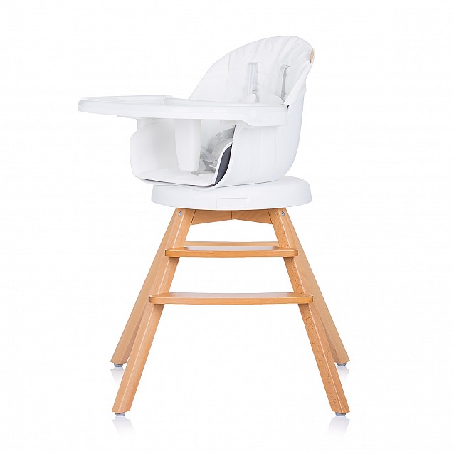 Столче за хранене CHIPOLINO Рото 3в1 бяло въртящо - 3