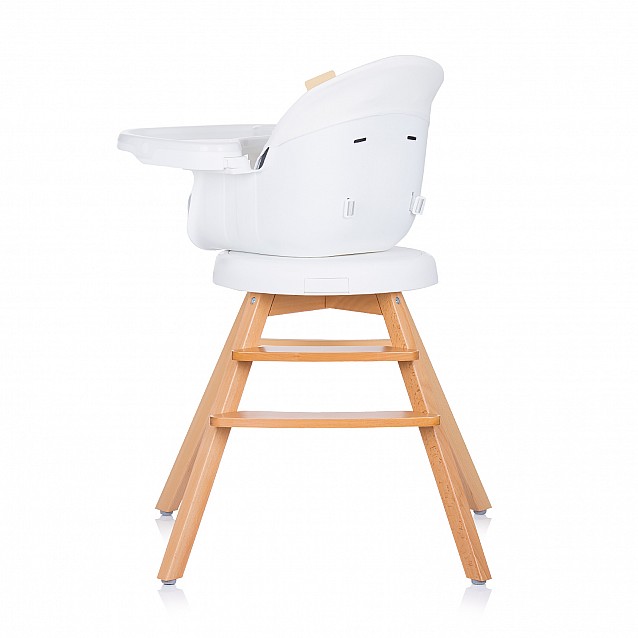 Столче за хранене CHIPOLINO Рото 3в1 бяло въртящо - 5
