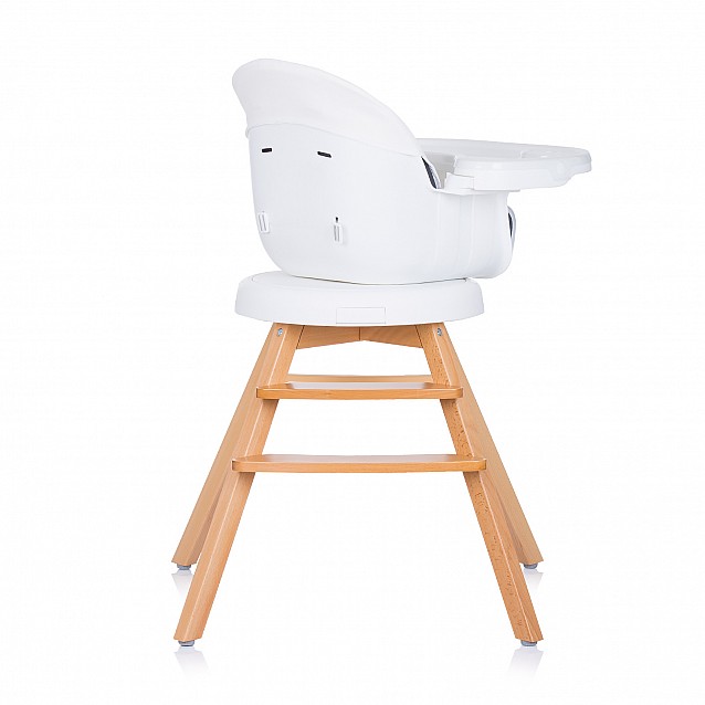 Столче за хранене CHIPOLINO Рото 3в1 бяло въртящо - 7