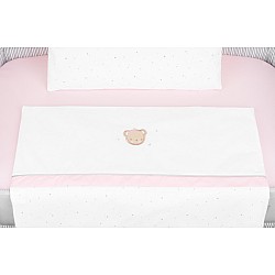 Спален комплект за мини-кошара KIKKABOO Dream Big Pink 3 части
