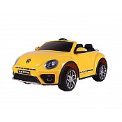 Акумулаторна кола KIKKABOO Volkswagen Beetle жълта лицензирана