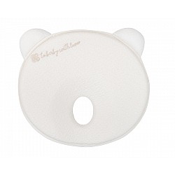 Бебешка мемори ергономична възглавница KIKKABOO Bear Airknit White