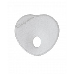 Бебешка мемори ергономична възглавница KIKKABOO Heart Airknit Grey
