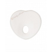 Бебешка мемори ергономична възглавница KIKKABOO Heart Airknit White