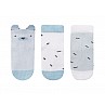 Бебешки чорапи с 3D уши KIKKABOO Bear with me 6-12г. сини