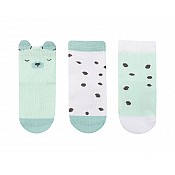 Бебешки чорапи с 3D уши KIKKABOO Bear with me 2-3г. Mint