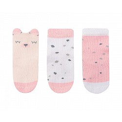 Бебешки чорапи с 3D уши KIKKABOO Bear with me 6-12М. розови