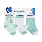 Бебешки чорапи с 3D уши KIKKABOO Elephant Time 1-2г.