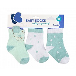 Бебешки чорапи с 3D уши KIKKABOO Elephant Time 1-2г.