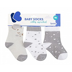 Бебешки чорапи с 3D уши KIKKABOO Joyful Mice 0-6М.