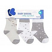 Бебешки чорапи с 3D уши KIKKABOO Joyful Mice 2-3г.