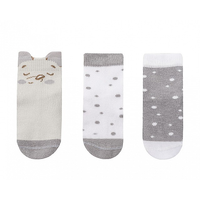 Бебешки чорапи с 3D уши KIKKABOO Joyful Mice 2-3г. - 2