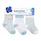 Бебешки чорапи с 3D уши KIKKABOO Little Fox 1-2г.