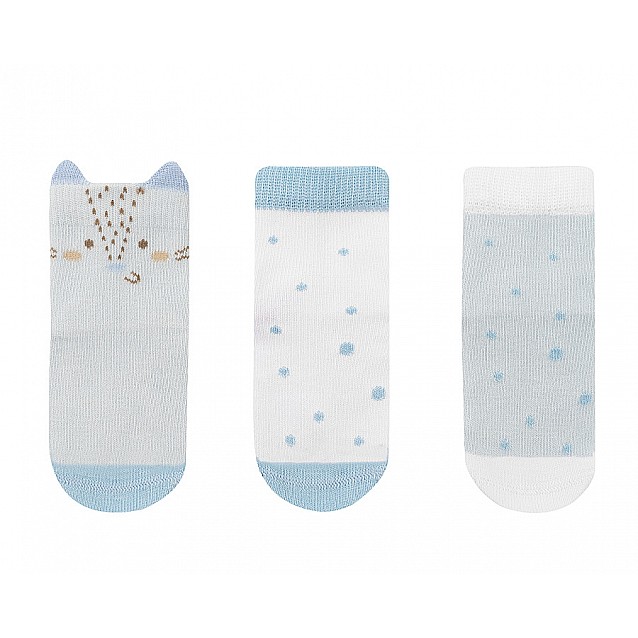 Бебешки чорапи с 3D уши KIKKABOO Little Fox 6-12М. - 2
