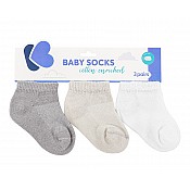 Бебешки летни чорапи KIKKABOO 6-12М. сиви