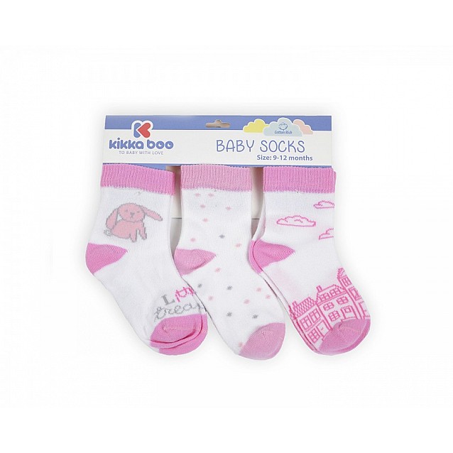 Бебешки чорапи KIKKABOO 12-24 месеца момичета памучни