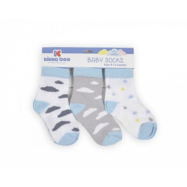 Бебешки чорапи KIKKABOO 9-12 месеца момчета памучни