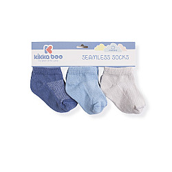 Бебешки чорапи-терлички KIKKABOO Solid Navy 2-3 г. памучни