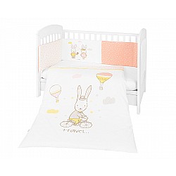 Бебешки спален комплект KIKKABOO Rabbits in Love 2 части 60/120