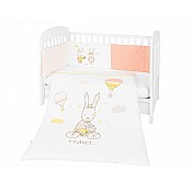 Бебешки спален комплект KIKKABOO Rabbits in Love 2 части 70/140
