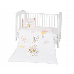 Бебешки спален комплект KIKKABOO Rabbits in Love 3 части